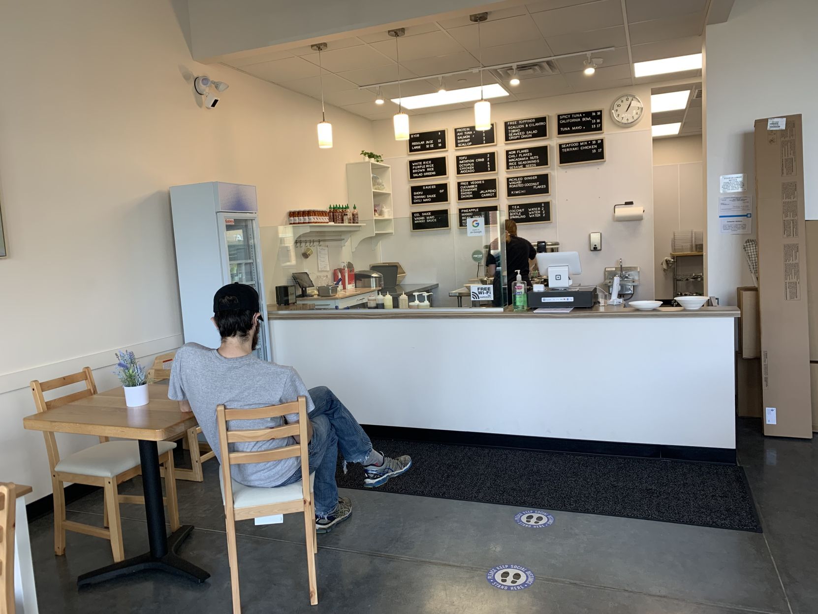 Poke Bar counter